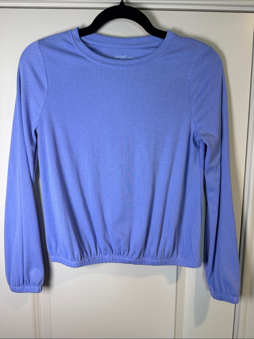 Cat & Jack Lavender Blue Long-Sleeve Blouse- Size 10